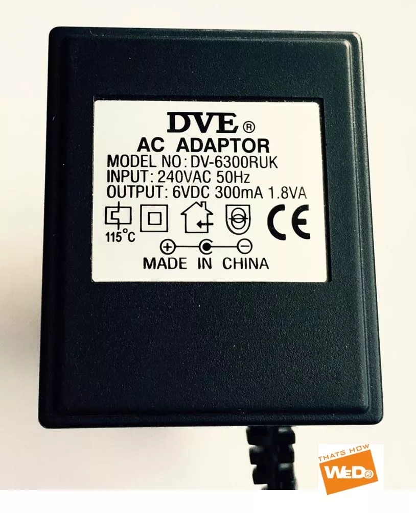 DVE DV-6300RUK 6V 300mA & DSA-42D-12 12V 3.5A 39W AC Adapter Combo 120350 for Monitor LE